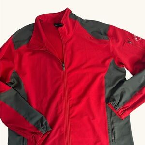 DRI DUCK DDX Motion Soft Shell Jacket Red Large Men’s Full Zip Performance EUC